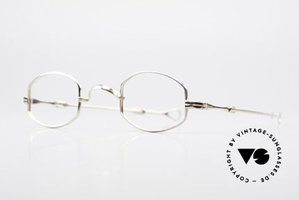 Lunor - Telescopic Extendable 16ct Real Gold Frame, well-known for the "W-bridge" and cases made of wood, Made for Men and Women