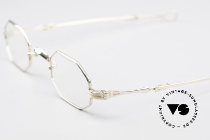 Lunor I 01 Solid Gold Real Gold Glasses Fine Gold, the frame is made of 16ct GOLD and 2ct PLATINUM!, Made for Men and Women