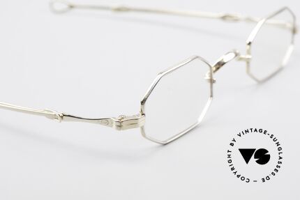 Lunor I 01 Solid Gold Real Gold Glasses Fine Gold, weight 15.4g = therefore 1,000 Euros in material value, Made for Men and Women