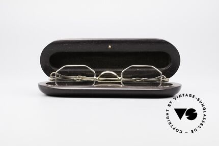 Lunor I 01 Solid Gold Real Gold Glasses Fine Gold, unworn ORIGINAL with case (for all lovers of quality), Made for Men and Women