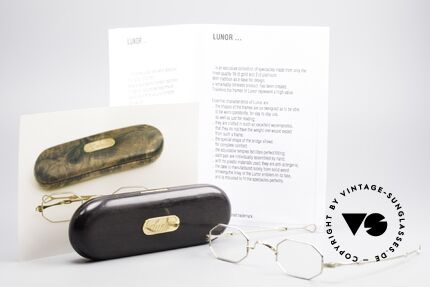 Lunor I 01 Solid Gold Real Gold Glasses Fine Gold, actually NOT FOR SALE, therefore at 8.999 Euro  ;-), Made for Men and Women
