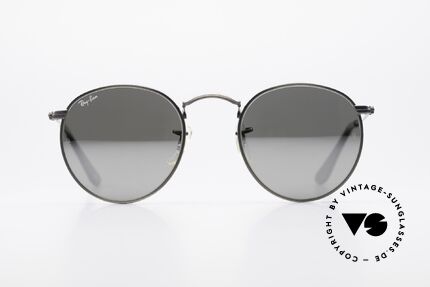 Ray Ban Round Metal 47 Mirrored B&L USA Sunglasses, a timeless classic in high-end quality; made in USA, Made for Men and Women