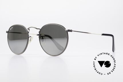 Ray Ban Round Metal 47 Mirrored B&L USA Sunglasses, MIRRORED B&L mineral lenses (100% UV protection), Made for Men and Women