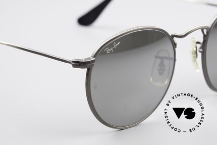 Ray Ban Round Metal 47 Mirrored B&L USA Sunglasses, NO RETRO EYEWEAR, but a rare old 1980's Original!, Made for Men and Women