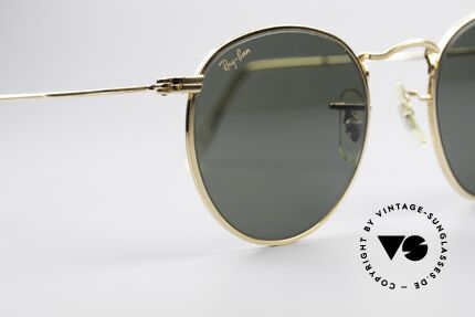 Ray Ban Round Metal 47 Small Round B&L Sunglasses, NO RETRO EYEWEAR, but a rare old 1980's Original!, Made for Men and Women
