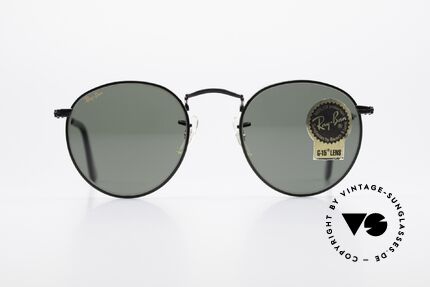 Ray Ban Round Metal 47 Small Round USA Sunglasses, a timeless classic in high-end quality; made in USA, Made for Men and Women