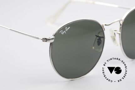 Ray Ban Round Metal 49 Round Ray-Ban Sunglasses USA, frame shows PATINA (truly unique and vintage ;-), Made for Men and Women