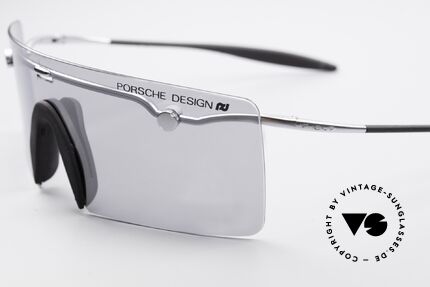 Porsche 5693 F09 Flat Shades Silver Mirrored, with a slightly silver MIRRORED lens = "panorama view", Made for Men
