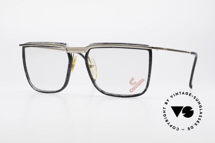 Carrera 5376 Square Vintage Frame Carbon, square vintage 90's CARRERA designer glasses, Made for Men
