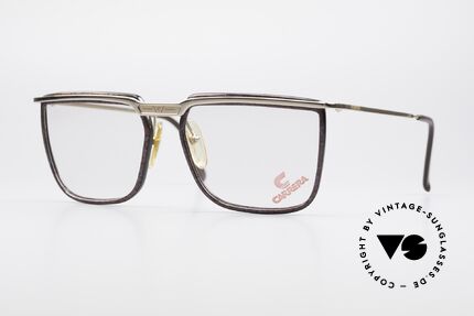 Carrera 5376 Square Vintage Carbon Frame, square vintage 90's CARRERA designer glasses, Made for Men