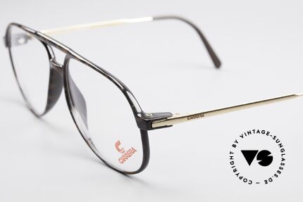 Carrera 5355 Carbon Fibre Vintage Frame, classic aviator eyeglass-design with double bridge, Made for Men