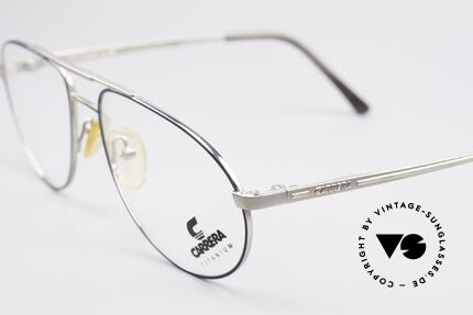 Carrera 5798 Titanium Vintage Eyeglasses, very noble frame finish with gray and BLUE metallic, Made for Men