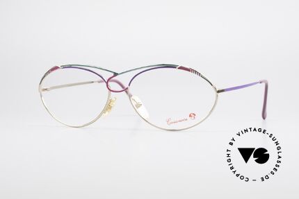 Casanova LC13 Gold Plated Ladies Glasses, glamorous CASANOVA eyeglass-frame from around 1985, Made for Women
