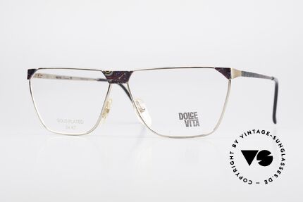 Casanova NM22 Dolce Vita 24kt Eyeglasses, vintage Casanova Dolce Vita glasses from app. 1985, Made for Men and Women