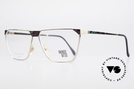 Casanova NM22 Dolce Vita 24kt Eyeglasses, multicolored pattern on the front & on the temples, Made for Men and Women