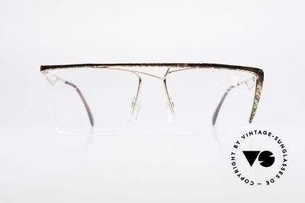 Neostyle Jet 201 Vintage 80's Nylor Frame, lenses are fixed with a nylor thread (half frame), Made for Men and Women