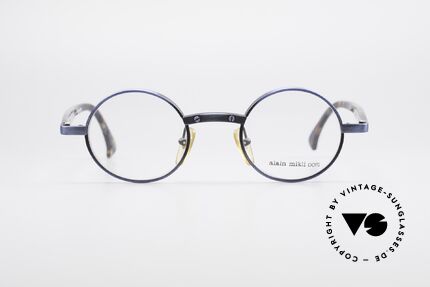 Alain Mikli 1218 / 3218 Round Designer Glasses 90's, timeless unisex model, top quality, made in France, Made for Men and Women