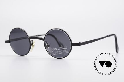 Alain Mikli 7684 / 6684 Round Unisex Sunglasses 90s, CLASSIC frame finish: dull black; MIKLI par MIKLI, Made for Men and Women