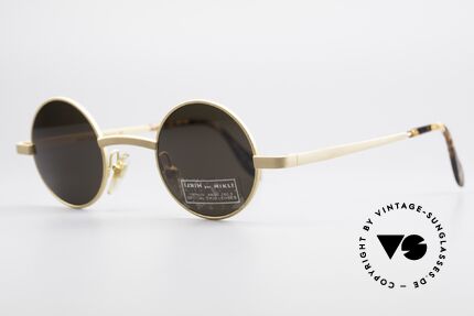 Alain Mikli 7684 / 6684 Round Vintage Sunglasses 90s, CLASSIC frame finish: dull GOLD; MIKLI par MIKLI, Made for Men and Women