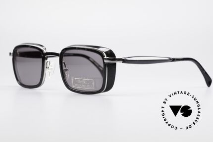 Alain Mikli 3122 / 8033 Square Designer Sunglasses, silver front with black marbled inlays & temples, Made for Men and Women Alain Mikli 3122 / 8033 Square Designer Sunglasses, silver front with black marbled inlays & temples, Made for Men and Women