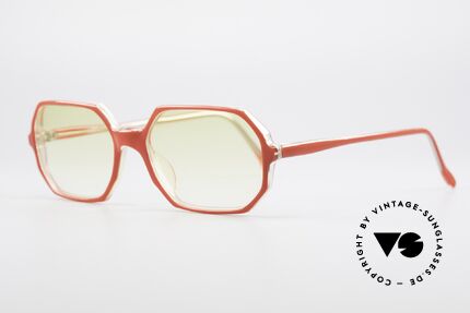 Alain Mikli 065 / 630 Octagonal Sunglasses Ladies, great color contrast thanks to yellow lenses, Made for Women