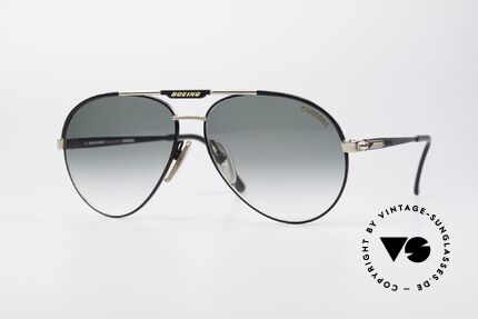 Boeing 5733 Rare 80's Pilots Glasses Men, 'The Boeing Collection by Carrera' - medium size 58/13, Made for Men and Women