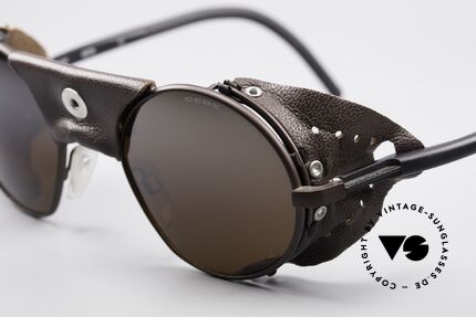 Cebe 248 90's Ski Sports Sunglasses, the leather parts on the front and sides are removable, Made for Men