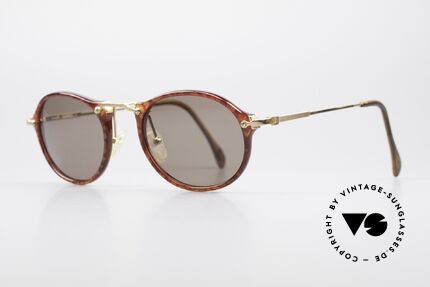 Dunhill 6154 Oval Luxury Sunglasses 90's, finest materials (gold-plated bridge and temples), Made for Men