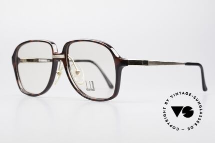 Dunhill 6053 80's Vintage Eyeglasses Men, tortoise-bordeaux Optyl front & flexible spring joints, Made for Men