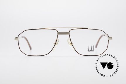Dunhill 6150 Classic 90's Eyeglasses Men, very solid metal frame: gold-plated / chestnut-brown, Made for Men
