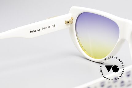 MCM München A1 Designer Sunglasses Hip Hop, new old stock; like all our vintage MCM sunglasses, Made for Men and Women
