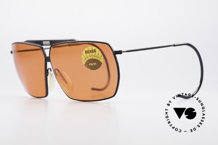 Zeiss 9909 XL Vintage Sunglasses Sport, with brilliant sun lenses in a kind of "salmon orange", Made for Men