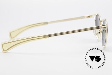 Jean Paul Gaultier 56-0175 Designer Panto Sunglasses, gold-plated frame could be glazed with prescriptions, Made for Men and Women