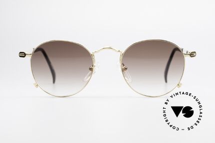 Jean Paul Gaultier 55-1178 Gold Plated Panto Sunglasses, GOLD PLATED frame with 'J.P. Gaultier' lettering, Made for Men and Women