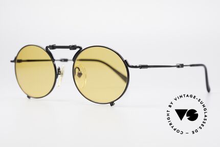 Jean Paul Gaultier 56-9171 90's Vintage Folding Sunglasses, high-end quality with many fancy design details, Made for Men and Women
