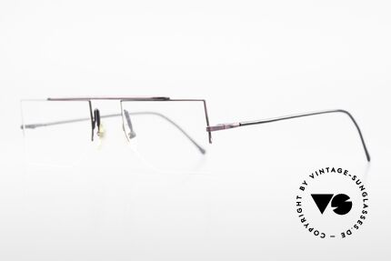 L.A. Eyeworks BURBANK 425 Square Vintage Eyeglasses, minimalist construction of simple geometric forms, Made for Men and Women