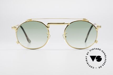 Chai No4 Round Gold Plated Tap Sunglasses, the inventive frame bridge looks like a 'water-tap', Made for Men and Women