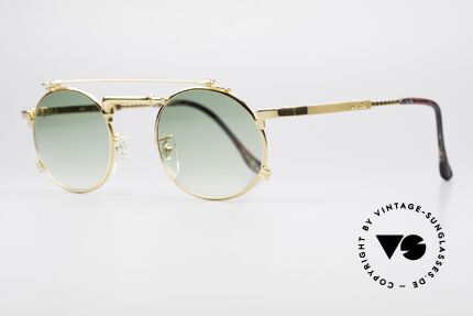 Chai No4 Round Gold Plated Tap Sunglasses, thus, opticans often called this model 'tap glasses', Made for Men and Women