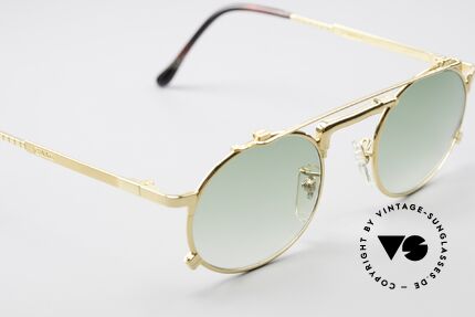 Chai No4 Round Gold Plated Tap Sunglasses, high-end quality (built to last): gold-plated frame, Made for Men and Women