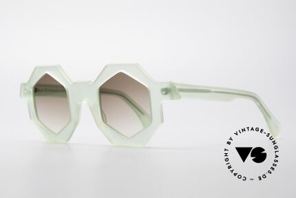 Alain Mikli 0157 / 938 Hexagonal 80's Sunglasses, a design classic from the 1980's (limited edition), Made for Women