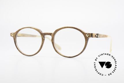 MCM München 300 Buffalo Horn Panto Frame, luxury horn eyeglasses by MCM from the 1980's, Made for Men and Women