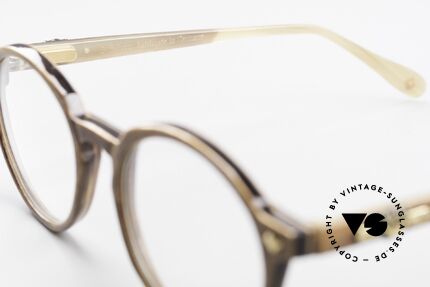 MCM München 300 Buffalo Horn Panto Frame, never worn (like all our vintage MCM eyewear), Made for Men and Women