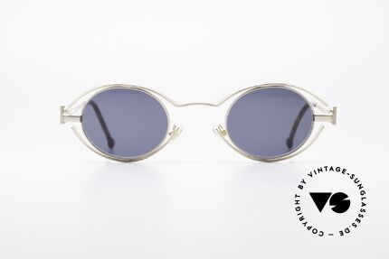 Karl Lagerfeld 4123 Oval 90's Designer Shades, limited-lot production of the 90's in high-end quality, Made for Men and Women