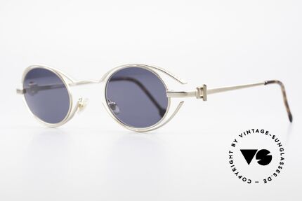 Karl Lagerfeld 4123 Oval 90's Designer Shades, monolithic design (true vintage) - You must feel this!, Made for Men and Women