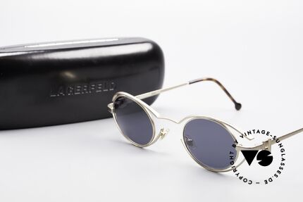 Karl Lagerfeld 4123 Oval 90's Designer Shades, Size: medium, Made for Men and Women