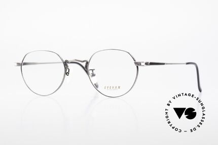 Eyevan E-91P Vintage Designer Frame Round, vintage EYEVAN designer glasses from the 80's/90's, Made for Men and Women