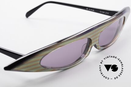 Alain Mikli 0104 / 215 Futuristic 1980's Sunglasses, never worn (like all our RARE vintage sunglasses), Made for Women