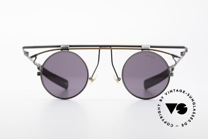 Sunboy SB14 Vintage No Retro Sunglasses, spectacular frame construction - a true eye-catcher, Made for Men and Women