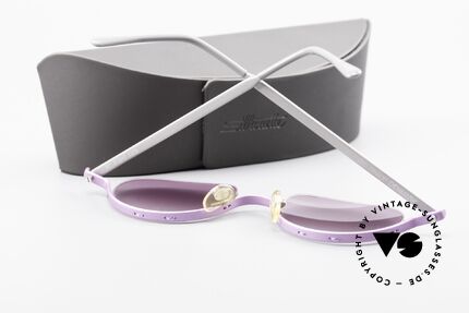 ProDesign No8 Gail Spence Design Shades, pink-purple-gradient sun lenses and Silhouette case, Made for Women