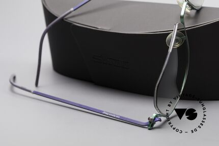 ProDesign No16 Gail Spence Designer Shades, light green-gradient sun lenses and Silhouette case, Made for Men and Women